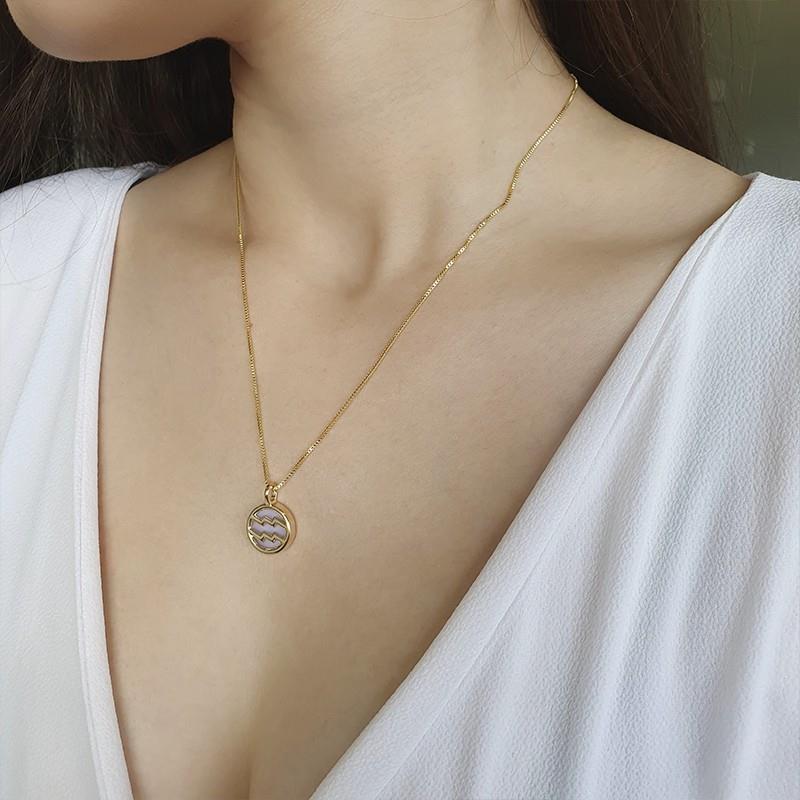 PINGENTE AQUÁRIO FOLHEADO A OURO 