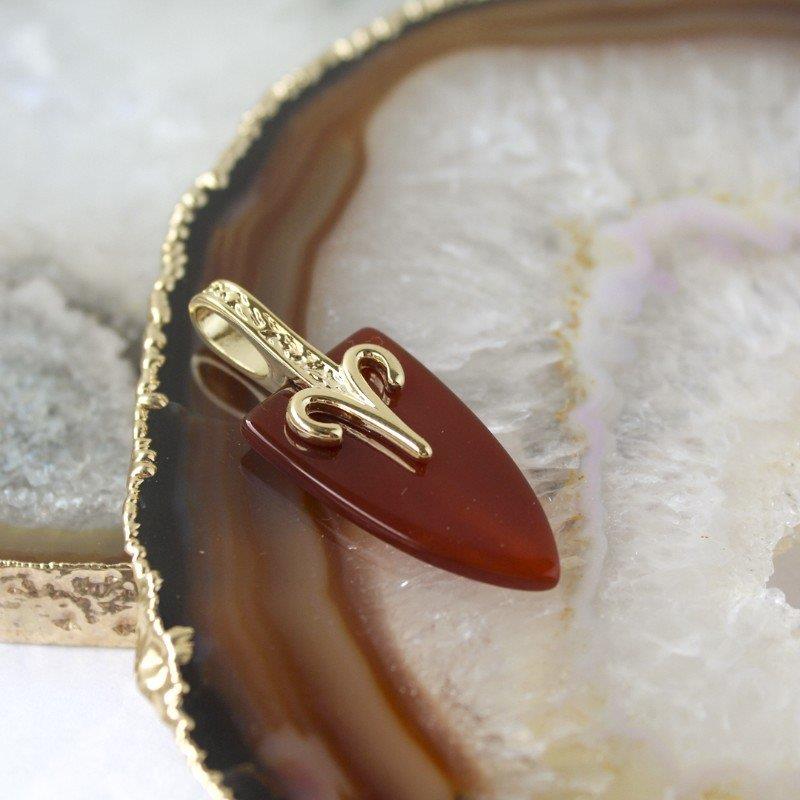 PINGENTE ÁRIES FOLHEADO A OURO 