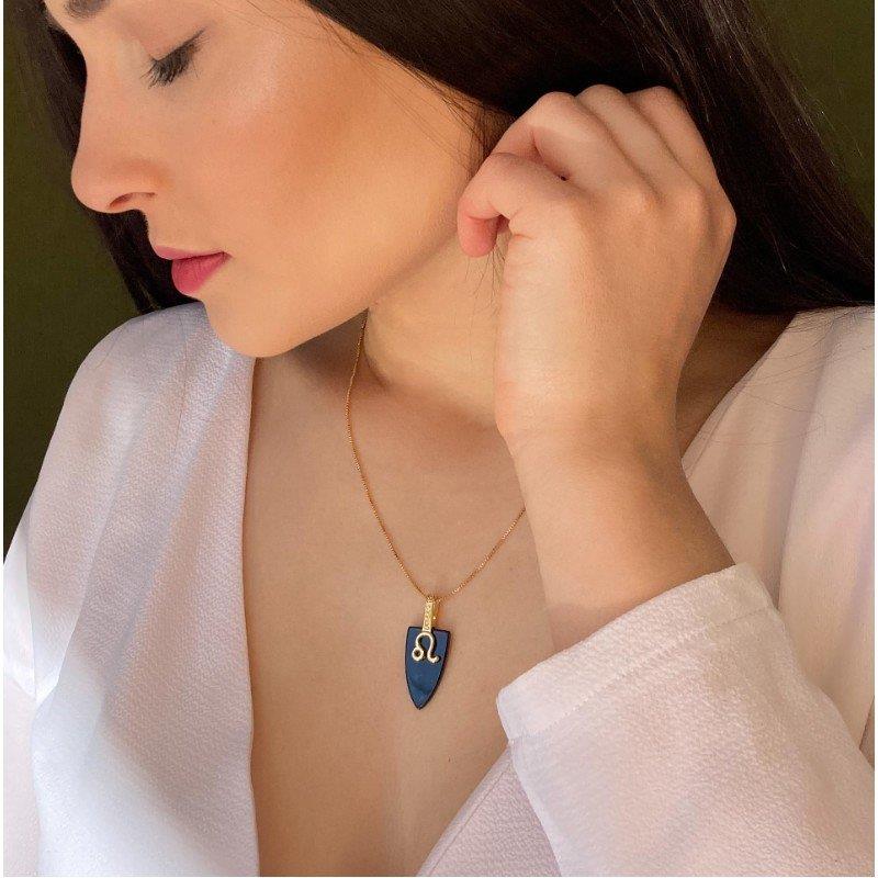 PINGENTE LEÃO FOLHEADO A OURO