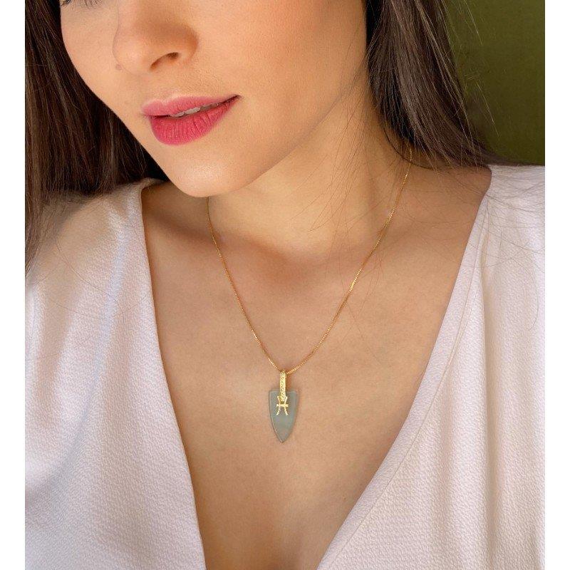 PINGENTE PEIXES FOLHEADO A OURO