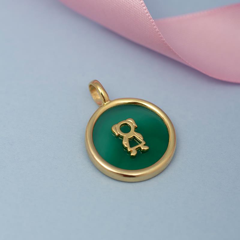 PINGENTE FOLHEADO A OURO