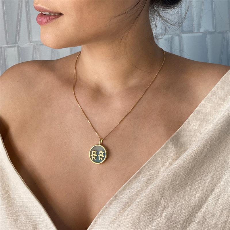 PINGENTE FOLHEADO A OURO