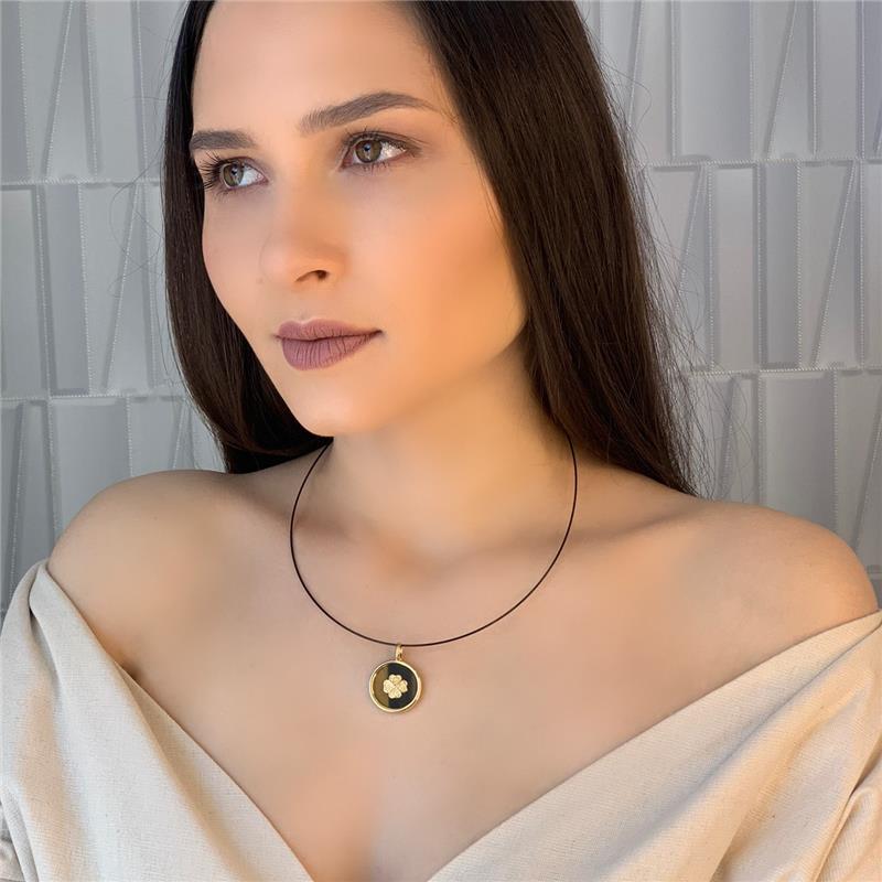 PINGENTE FOLHEADO A OURO