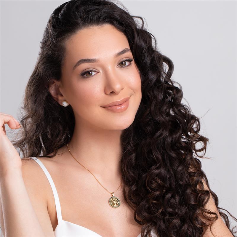 PINGENTE FOLHEADO A OURO C DETALHES ESMALTADOS