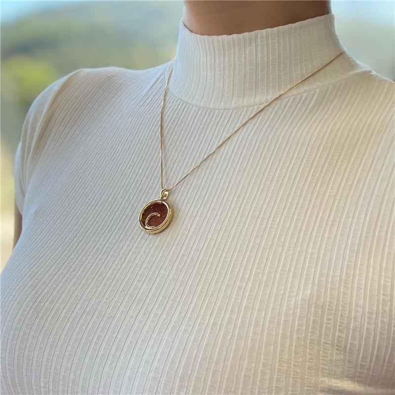 PINGENTE FOLHEADO A PRATA