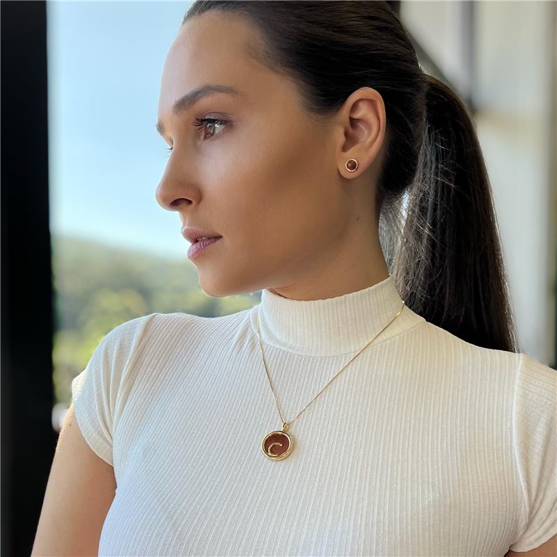 PINGENTE FOLHEADO A PRATA