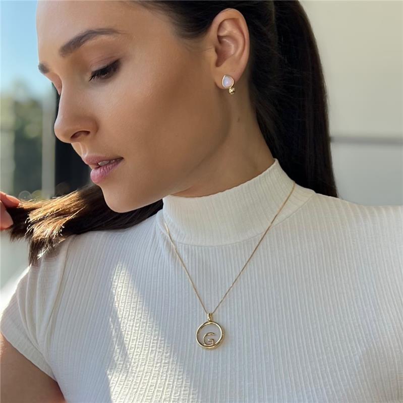 PINGENTE FOLHEADO A PRATA