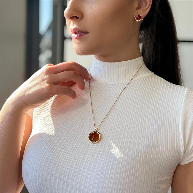 PINGENTE FOLHEADO A PRATA