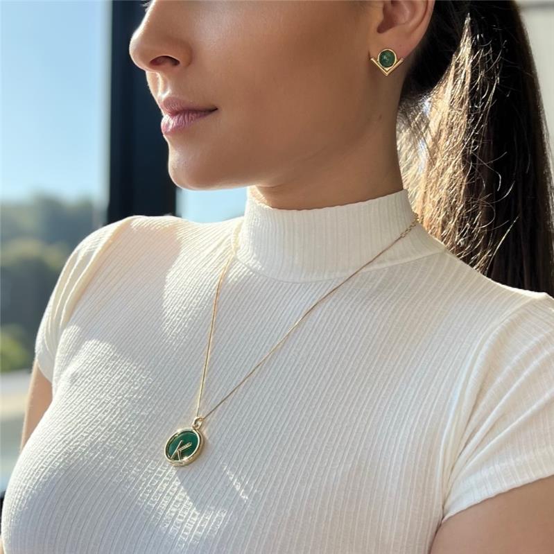 PINGENTE FOLHEADO A PRATA