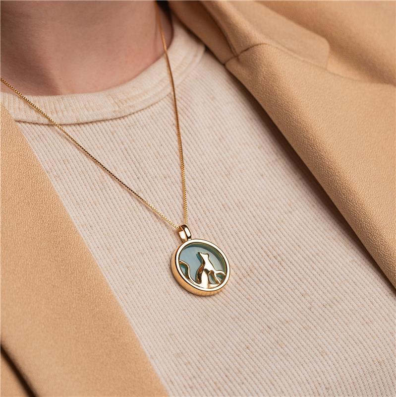 PINGENTE FOLHEADO A OURO