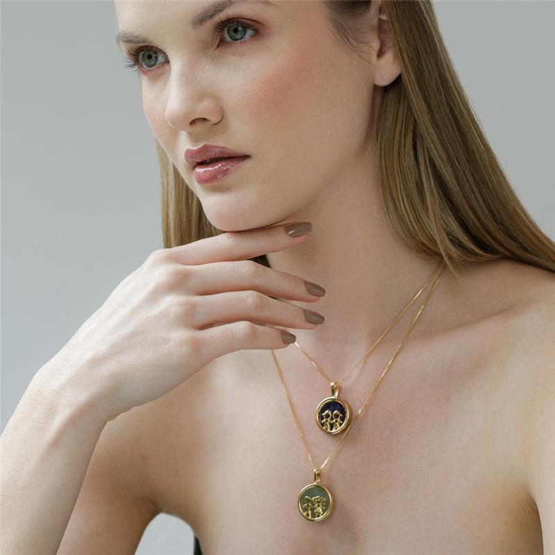 PINGENTE FOLHEADO A OURO