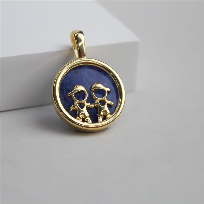 PINGENTE FOLHEADO A OURO