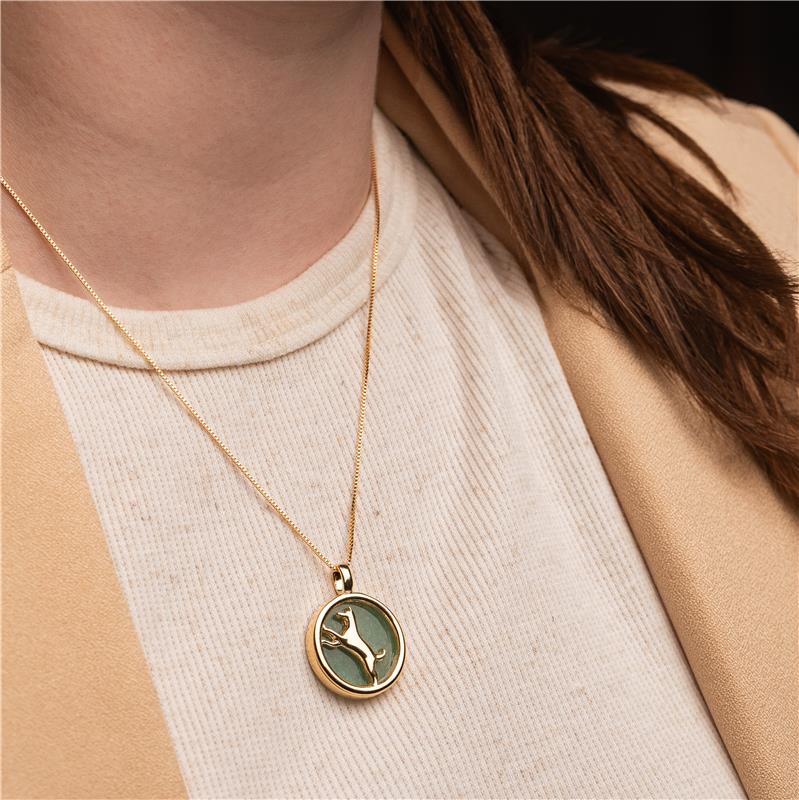 PINGENTE FOLHEADO A OURO