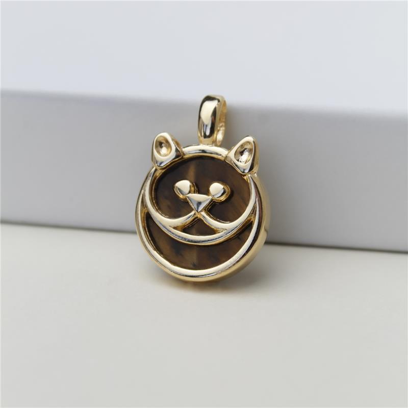 PINGENTE FOLHEADO A OURO