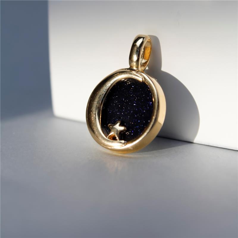 PINGENTE FOLHEADO A OURO