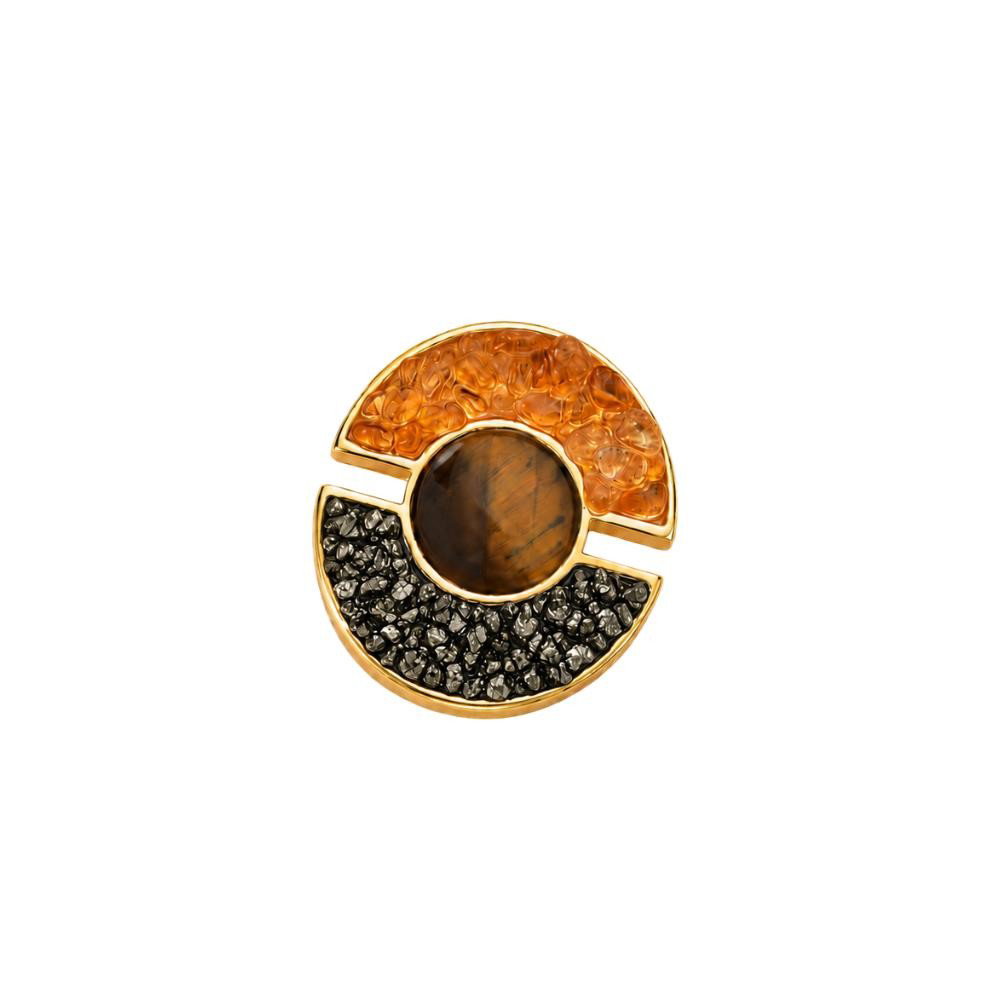 BROCHE FOLHEADO A OURO