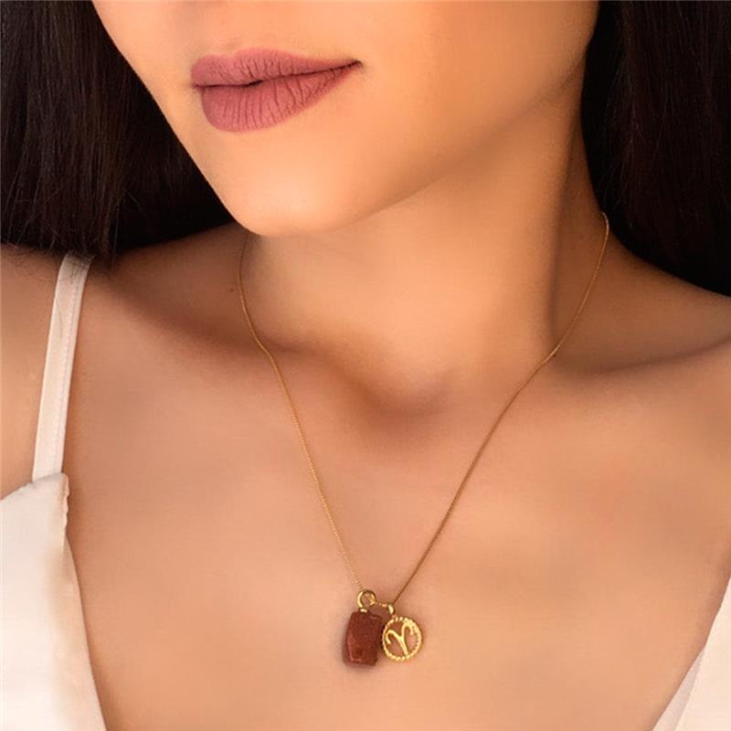 PINGENTE ÁRIES FOLHEADO A RÓDIO