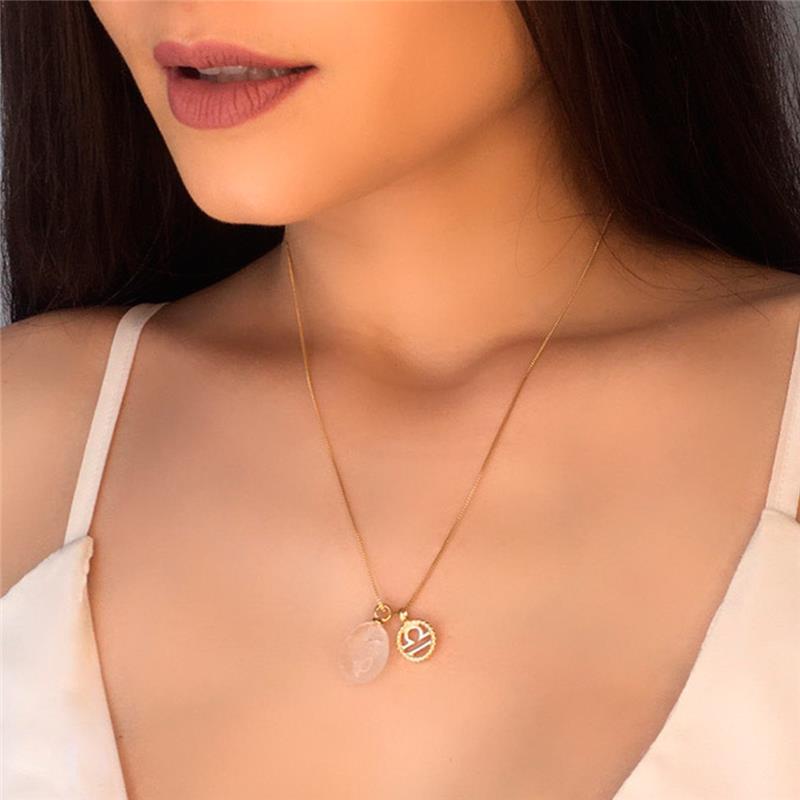 PINGENTE LIBRA FOLHEADO A RÓDIO