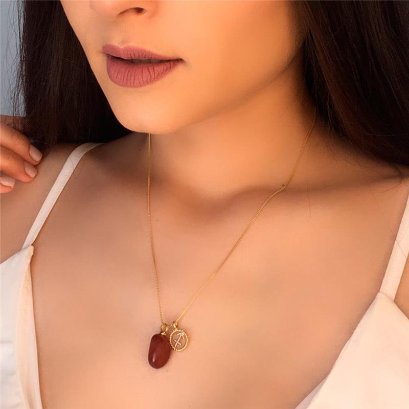 PINGENTE SAGITÁRIO FOLHEADO A RÓDIO