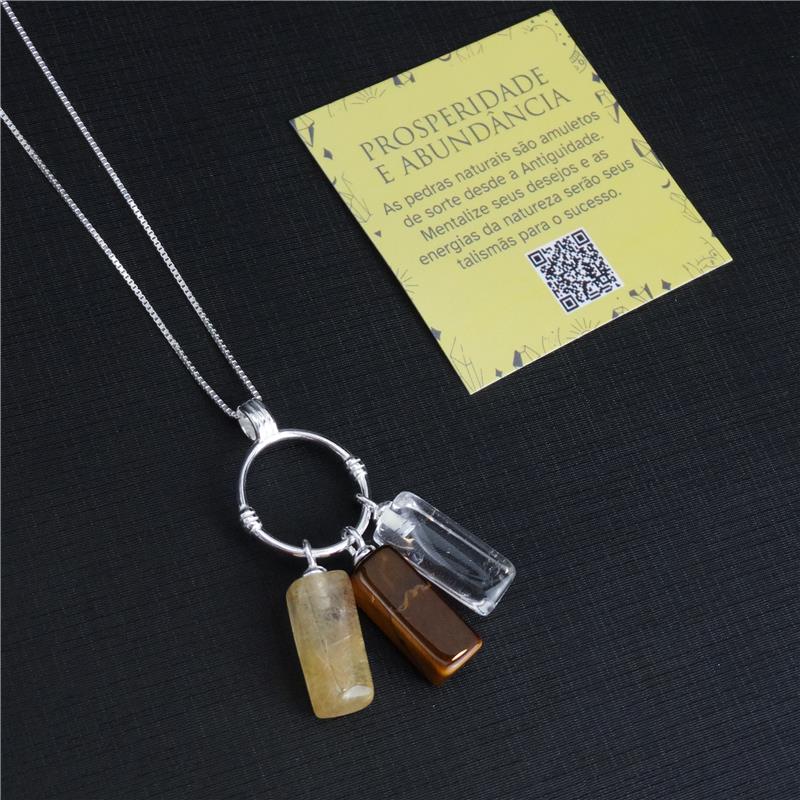 PINGENTE PRATA - PROSPERIDADE E ABUNDÂNCIA