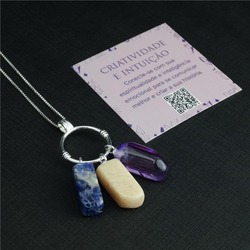 PINGENTE PRATA - CRIATIVIDADE E INTUIÇÃO