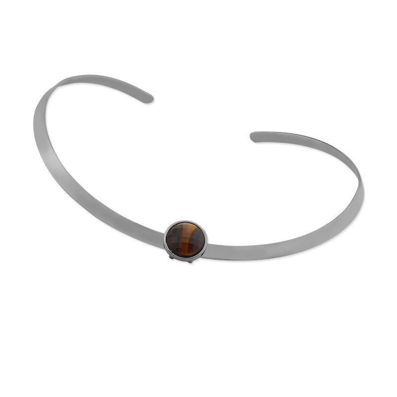 PINGENTE FOLHEADO A RÓDIO NEGRO