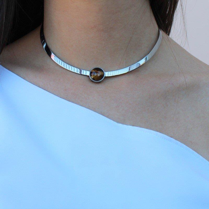 PINGENTE FOLHEADO A RÓDIO NEGRO