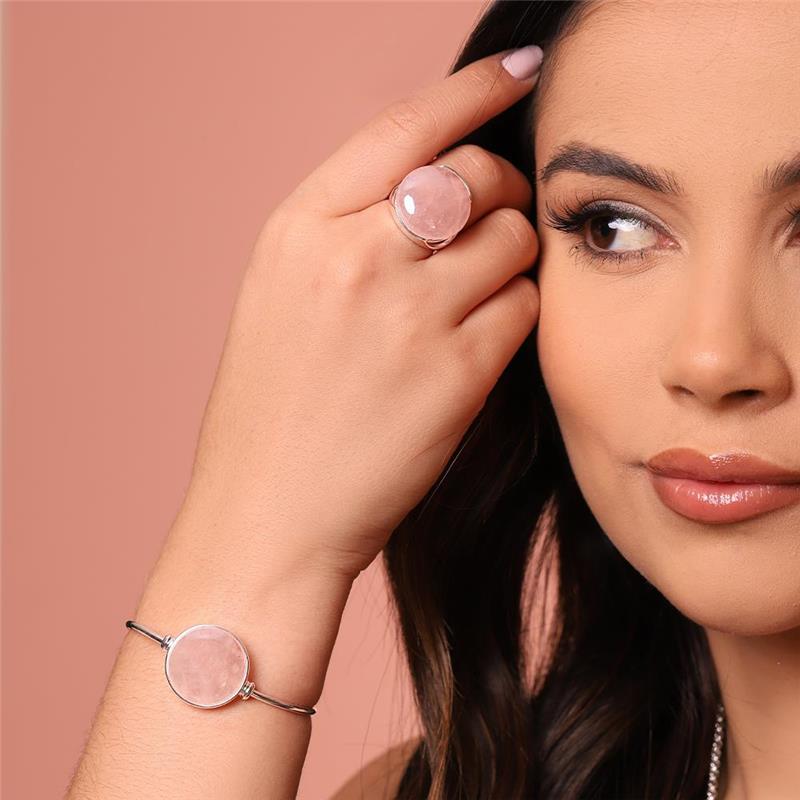 PULSEIRA FOLHEADO A PRATA COM EFEITO PEROLADO