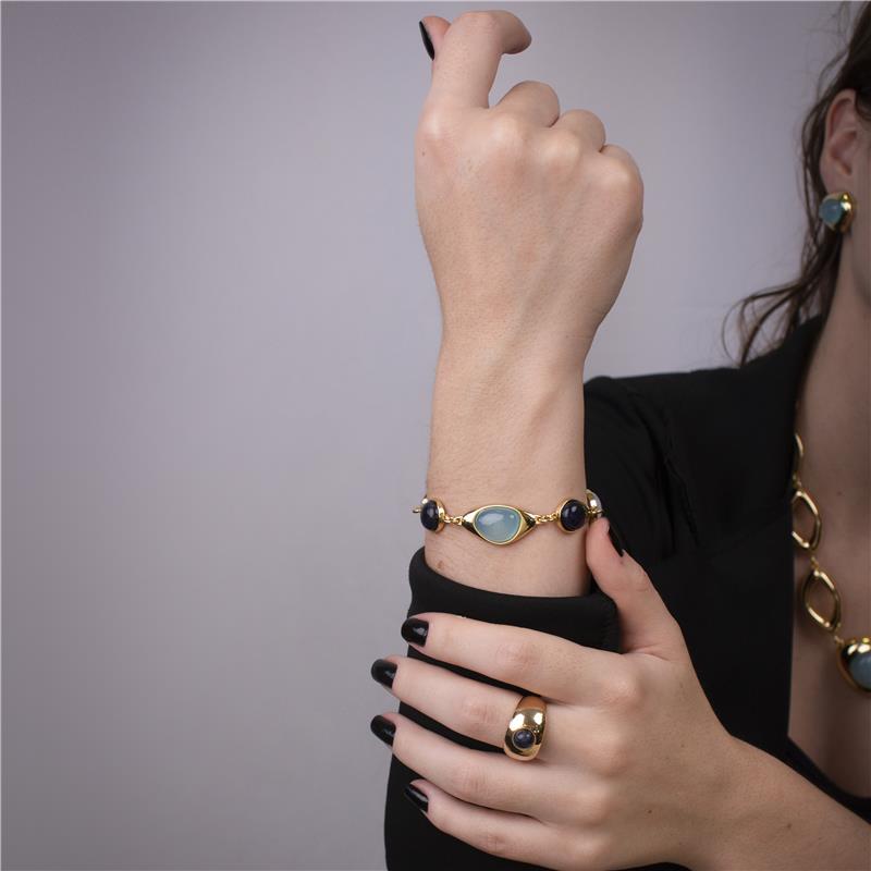 PULSEIRA FOLHEADO A OURO