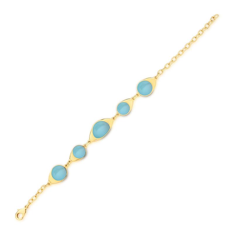 PULSEIRA FOLHEADO A OURO