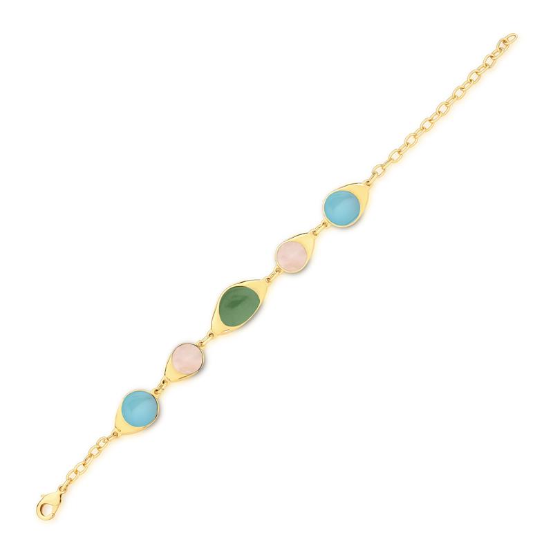 PULSEIRA FOLHEADO A OURO