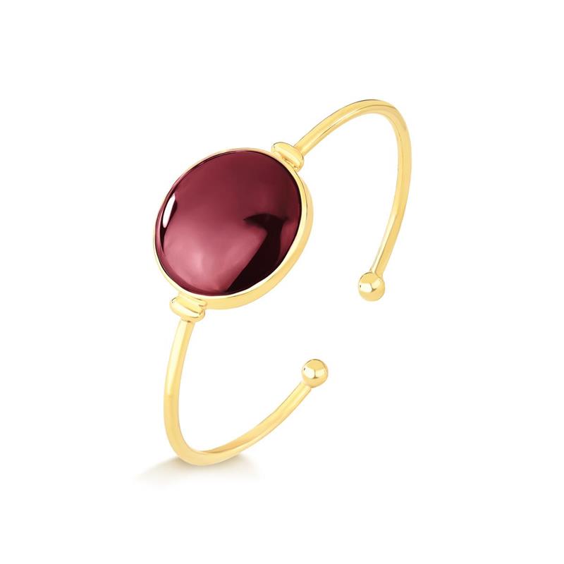 PULSEIRA FOLHEADO A OURO COM EFEITO PEROLADO 