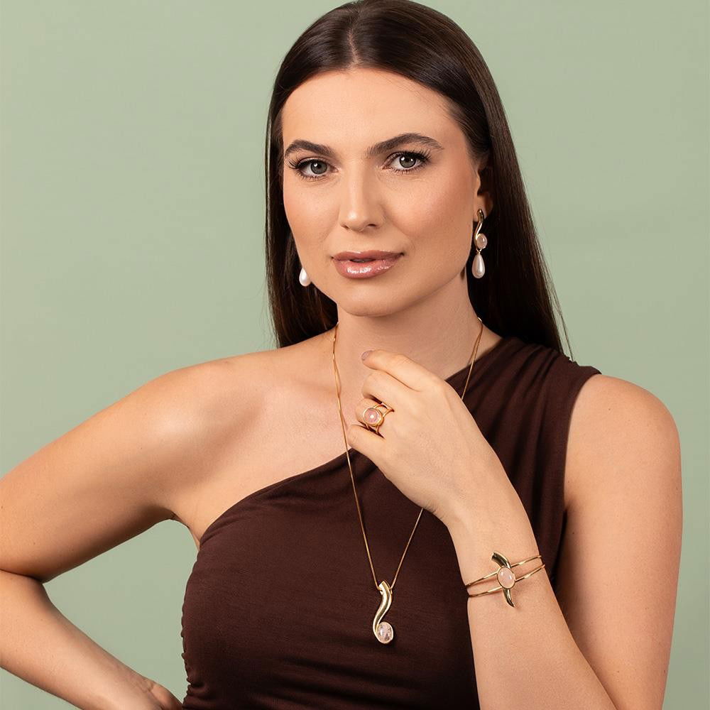 PULSEIRA FOLHEADO A OURO