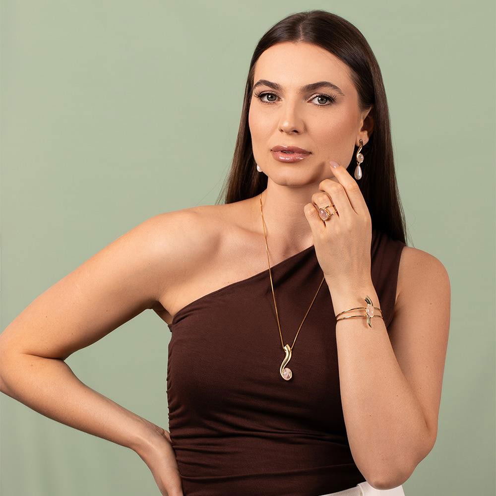 PULSEIRA FOLHEADO A OURO