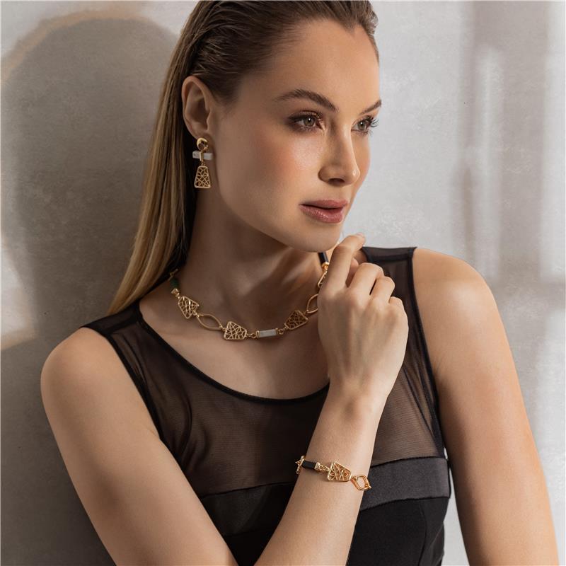 PULSEIRA FOLHEADO A OURO