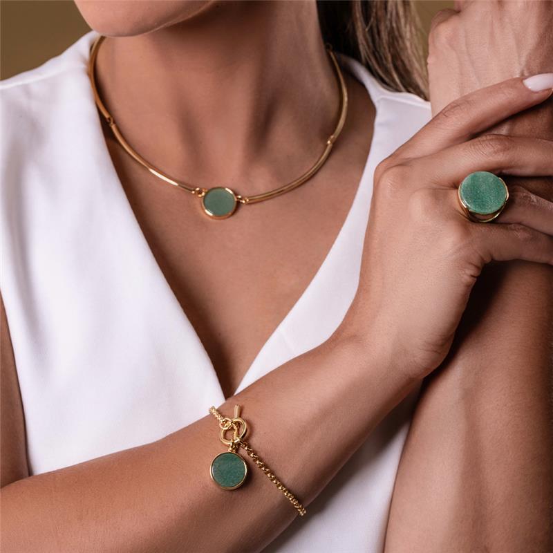 PULSEIRA FOLHEADO A OURO