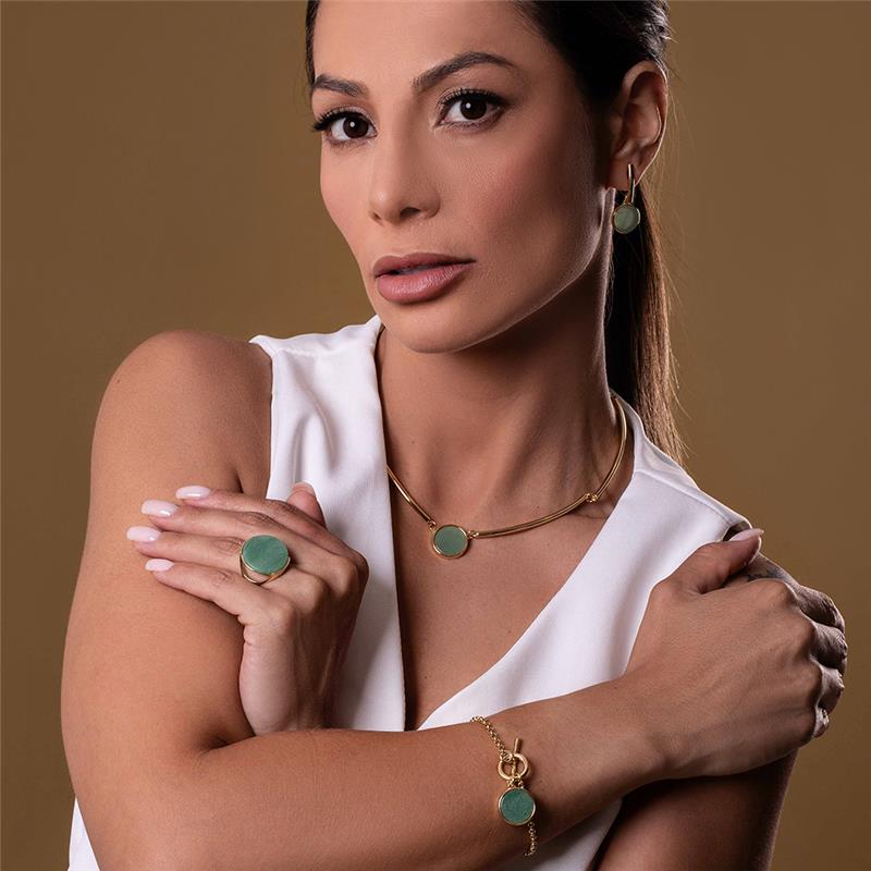 PULSEIRA FOLHEADO A OURO