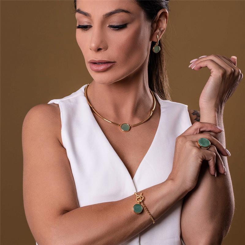 PULSEIRA FOLHEADO A OURO