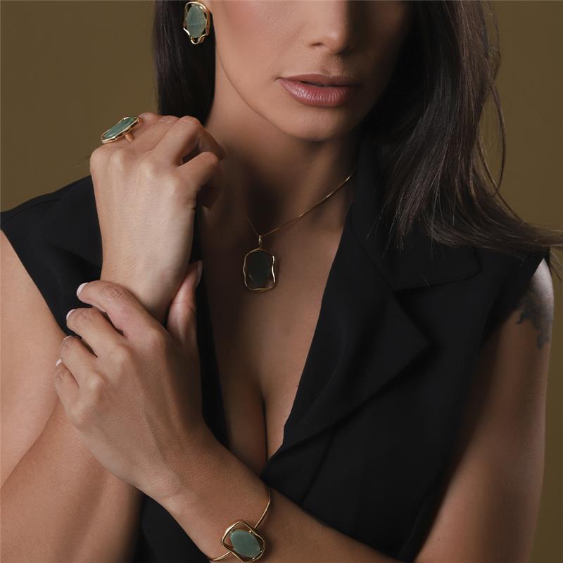 PULSEIRA FOLHEADO A OURO