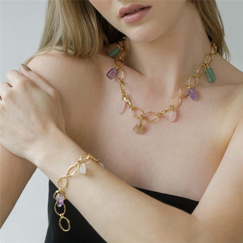 PULSEIRA FOLHEADO A OURO