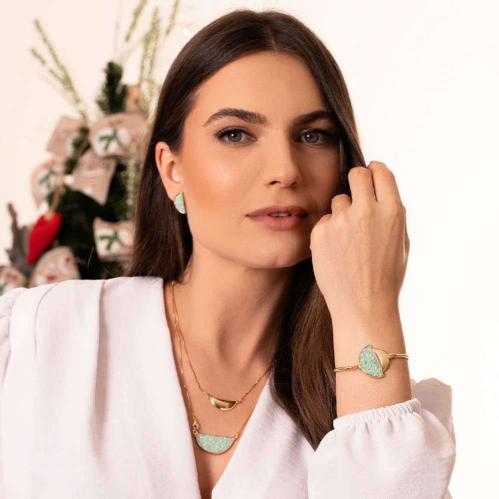 PULSEIRA FOLHEADO A OURO