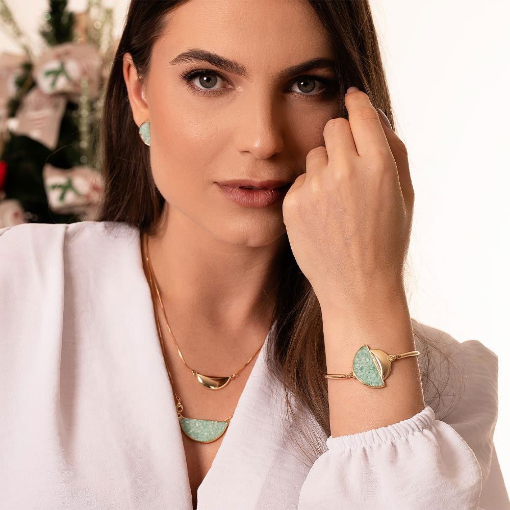 PULSEIRA FOLHEADO A OURO