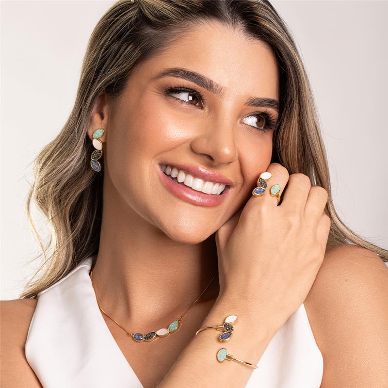 PULSEIRA FOLHEADO A OURO