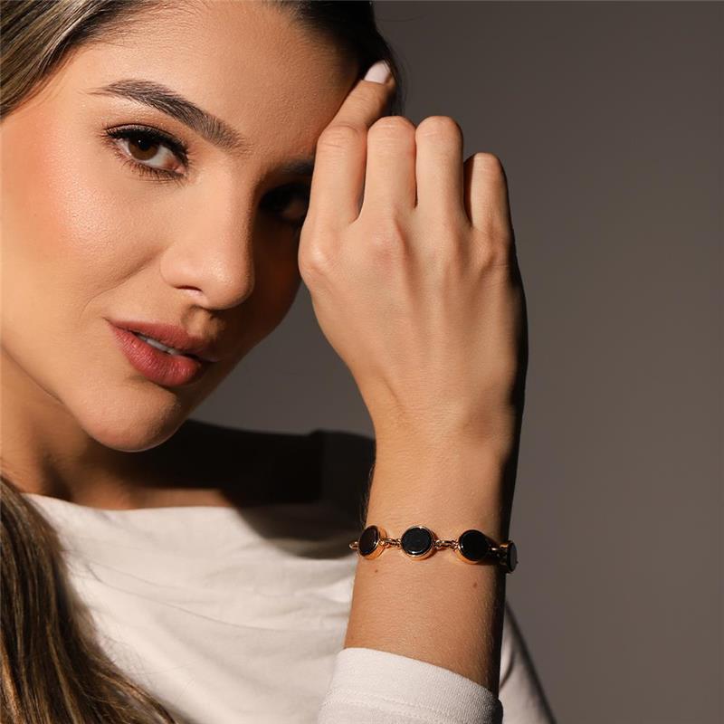 PULSEIRA FOLHEADO A OURO