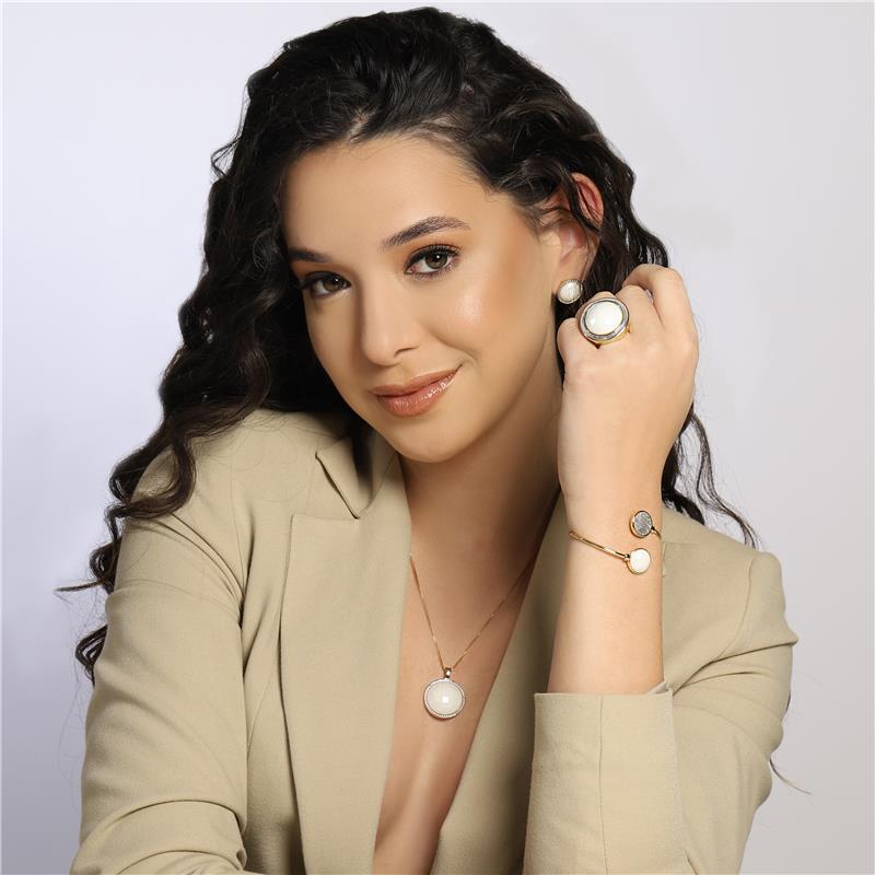 PULSEIRA FOLHEADO A OURO E RÓDIO BRANCO