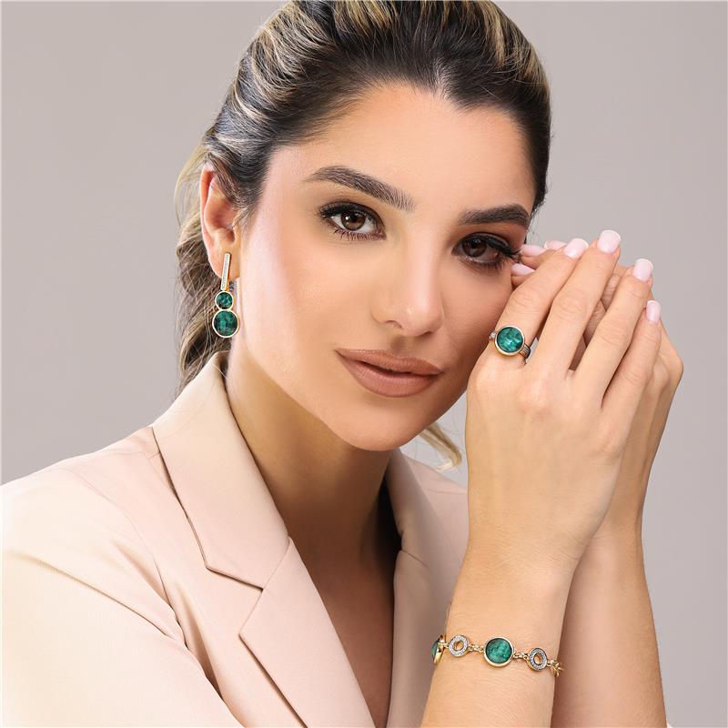 PULSEIRA FOLHEADO A OURO E RÓDIO BRANCO