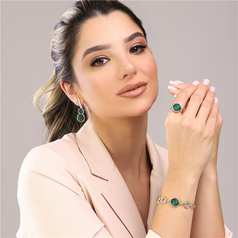 PULSEIRA FOLHEADO A OURO E RÓDIO BRANCO