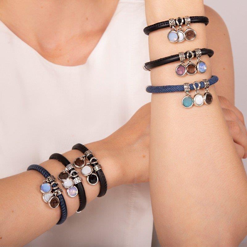 PULSEIRA FOLHEADO A PRATA ENVELHECIDA