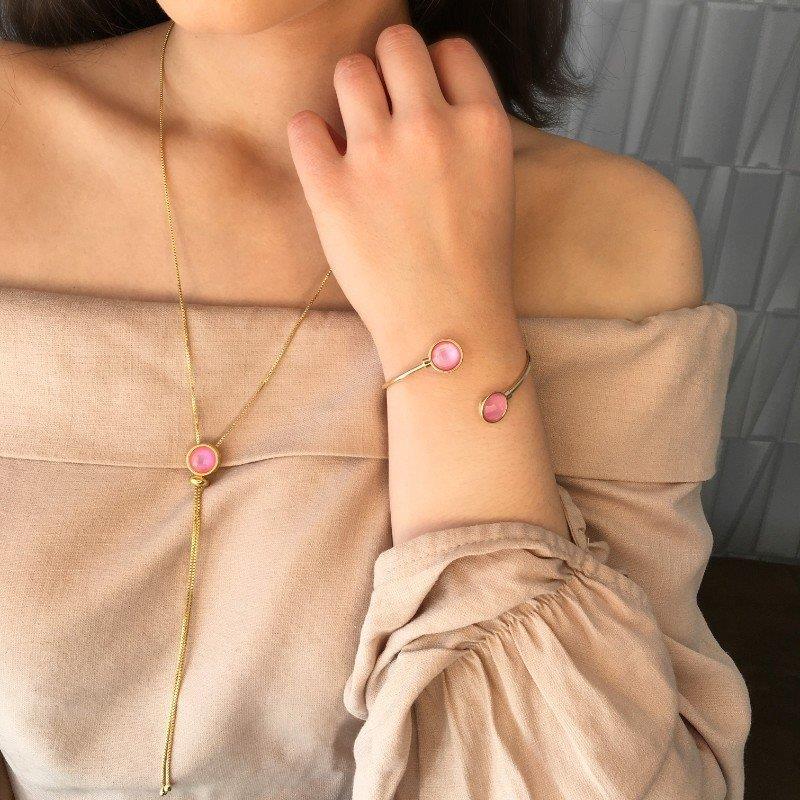 PULSEIRA FOLHEADO A RÓDIO NEGRO