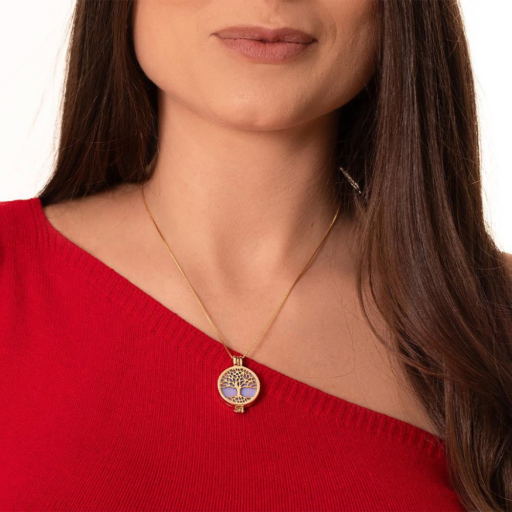 COMBO RELICÁRIO FOLHEADO A OURO COM EFEITO PEROLADO